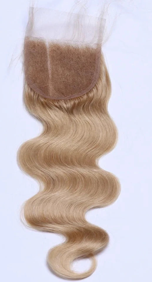#27 Human Hair Bundles with 4X4 Closure