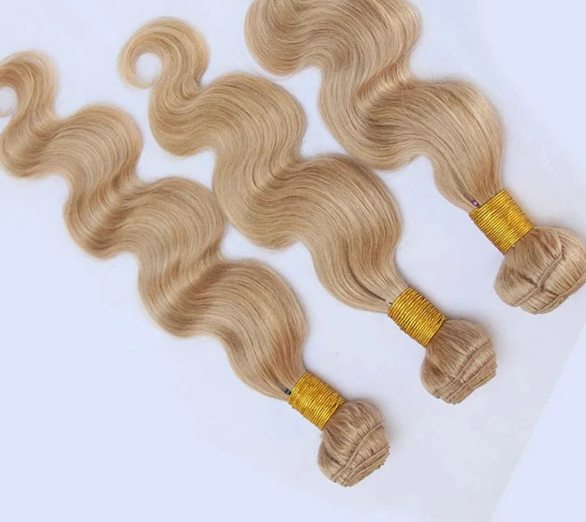 #27 Human Hair Bundles with 4X4 Closure