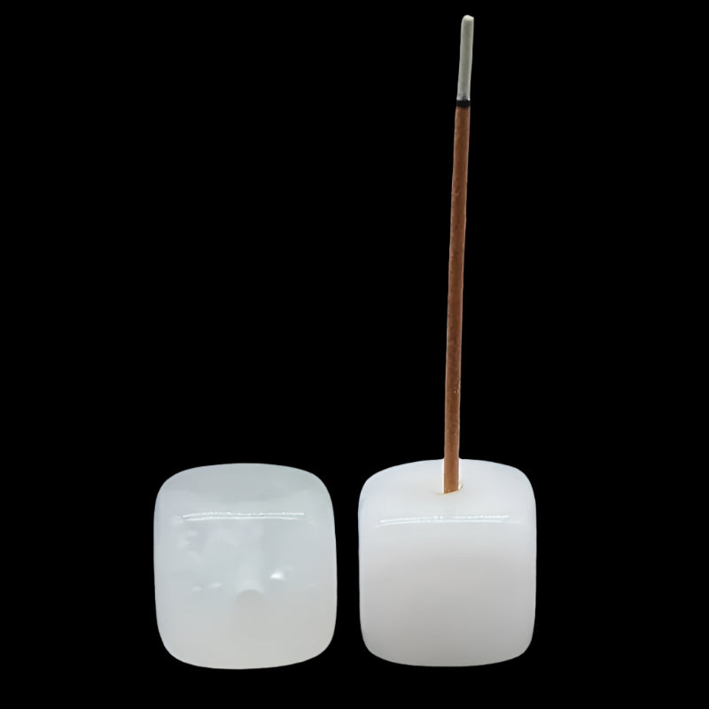 crystal cube incense stand