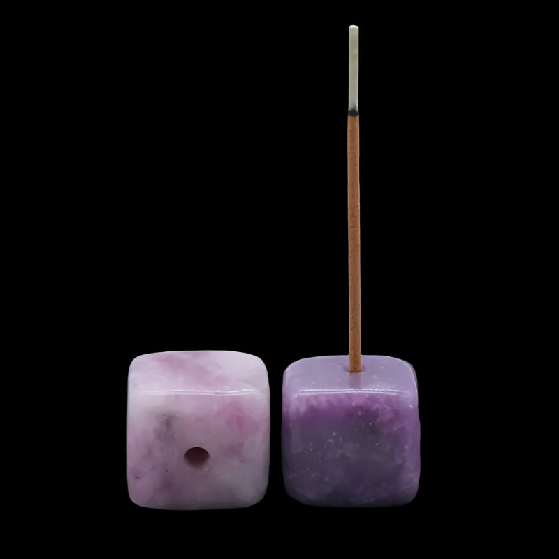 crystal cube incense stand
