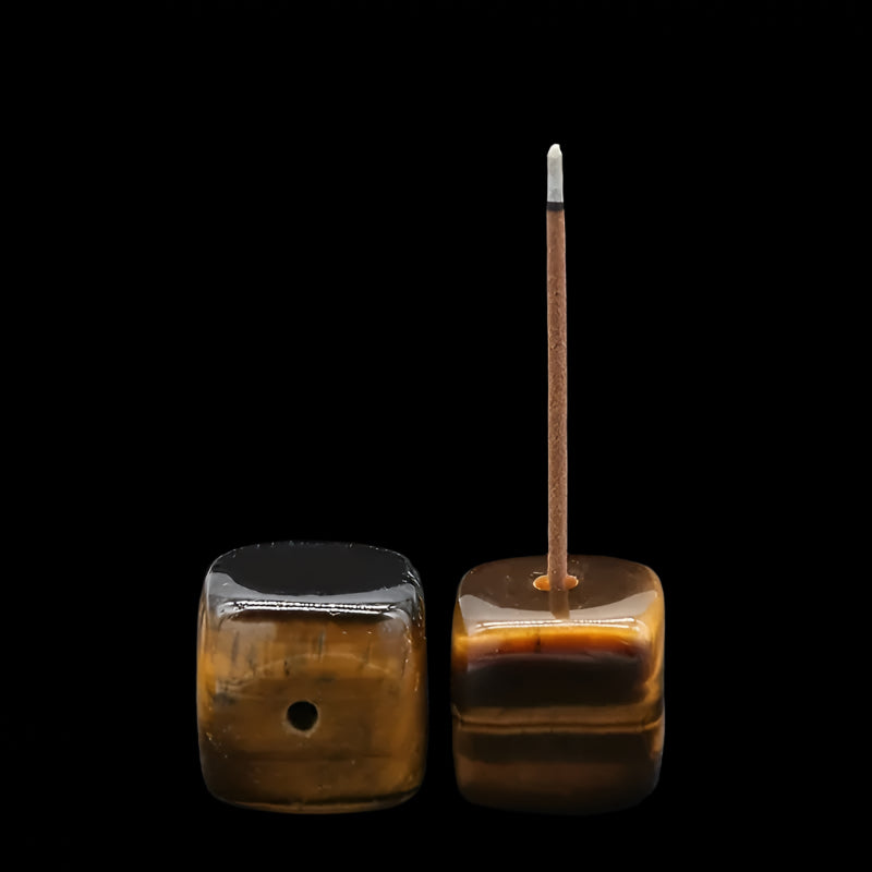 crystal cube incense stand
