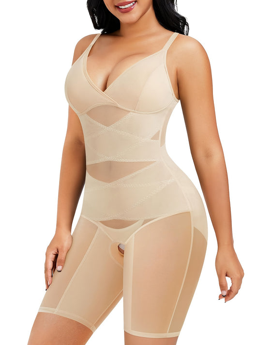 V-Neck Shaping Romper
