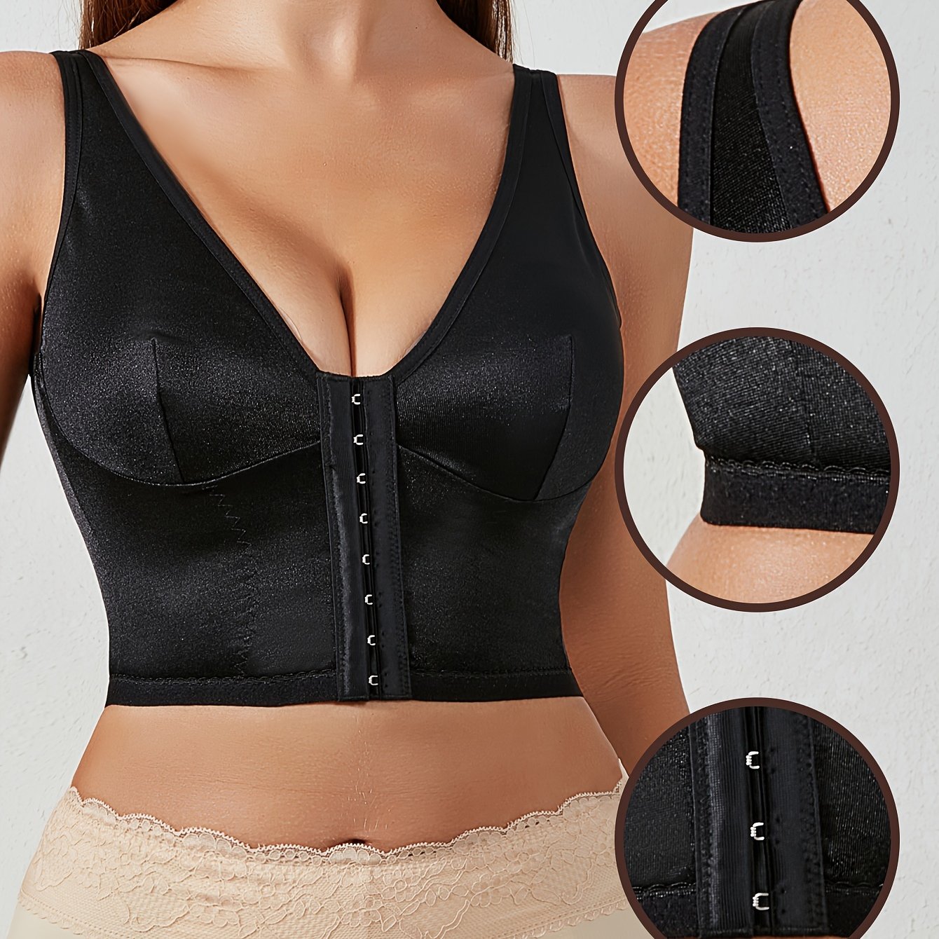 Front Buckle Corset Bustie