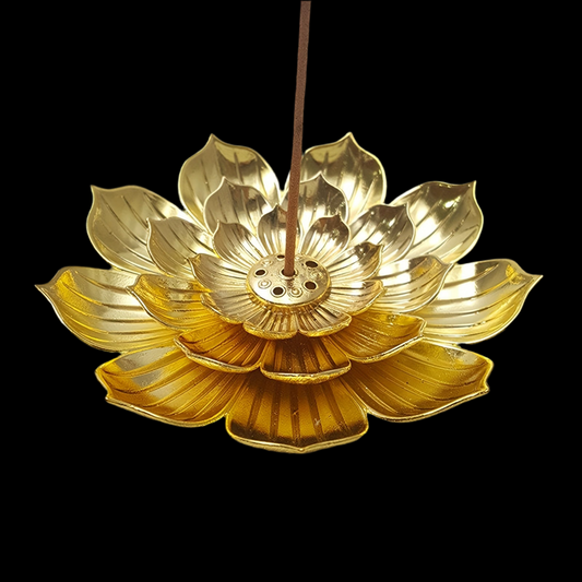 Lotus flower incense burner