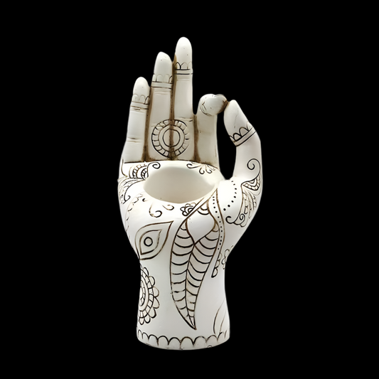Palm namaste luxury sage and incense stand
