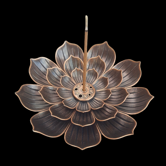 Lotus flower incense burner