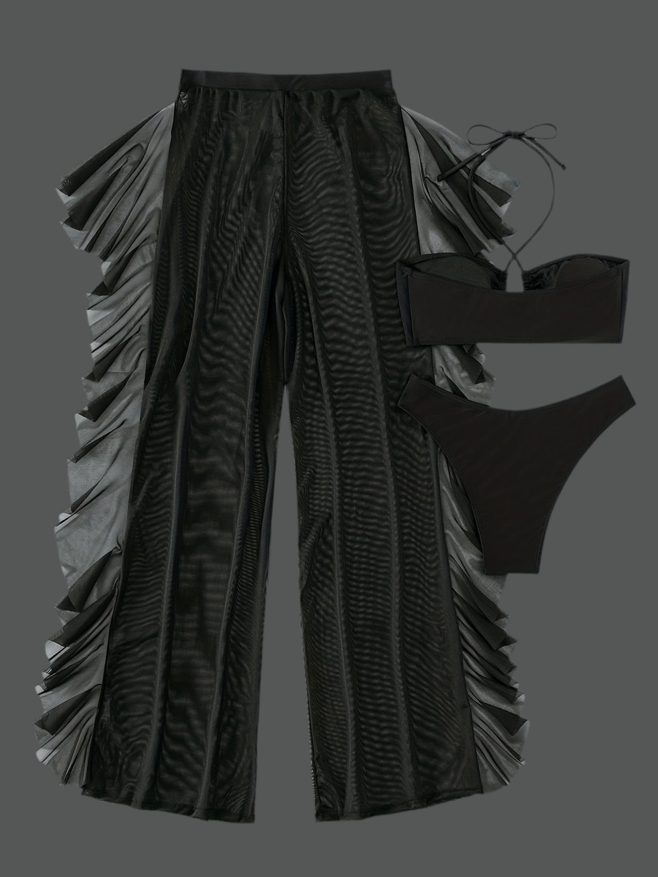 3pc Mesh Bathing suit