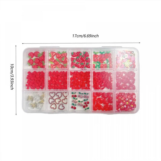 Red Sweets Nail Charms