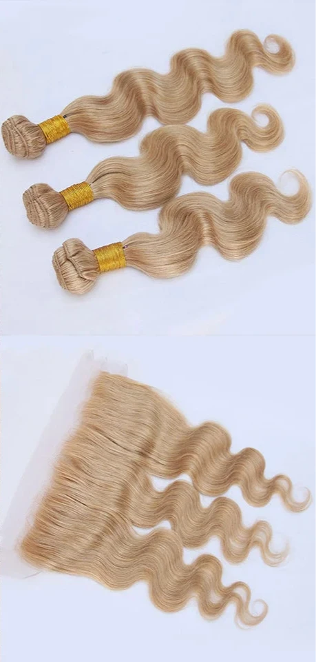 #27 Human Hair Bundles with 4X4 Closure