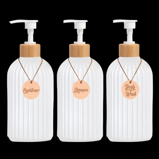 3pc Silky Black Soap Dispensers